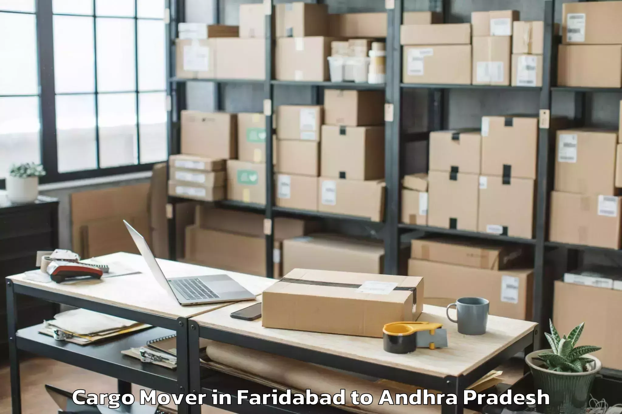 Expert Faridabad to Avanigadda Cargo Mover